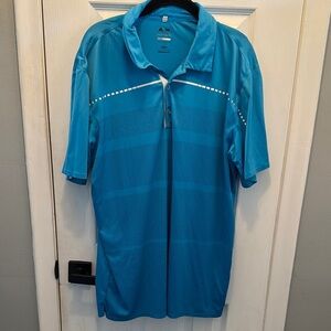 Adidas Teal Performance Golf Polo